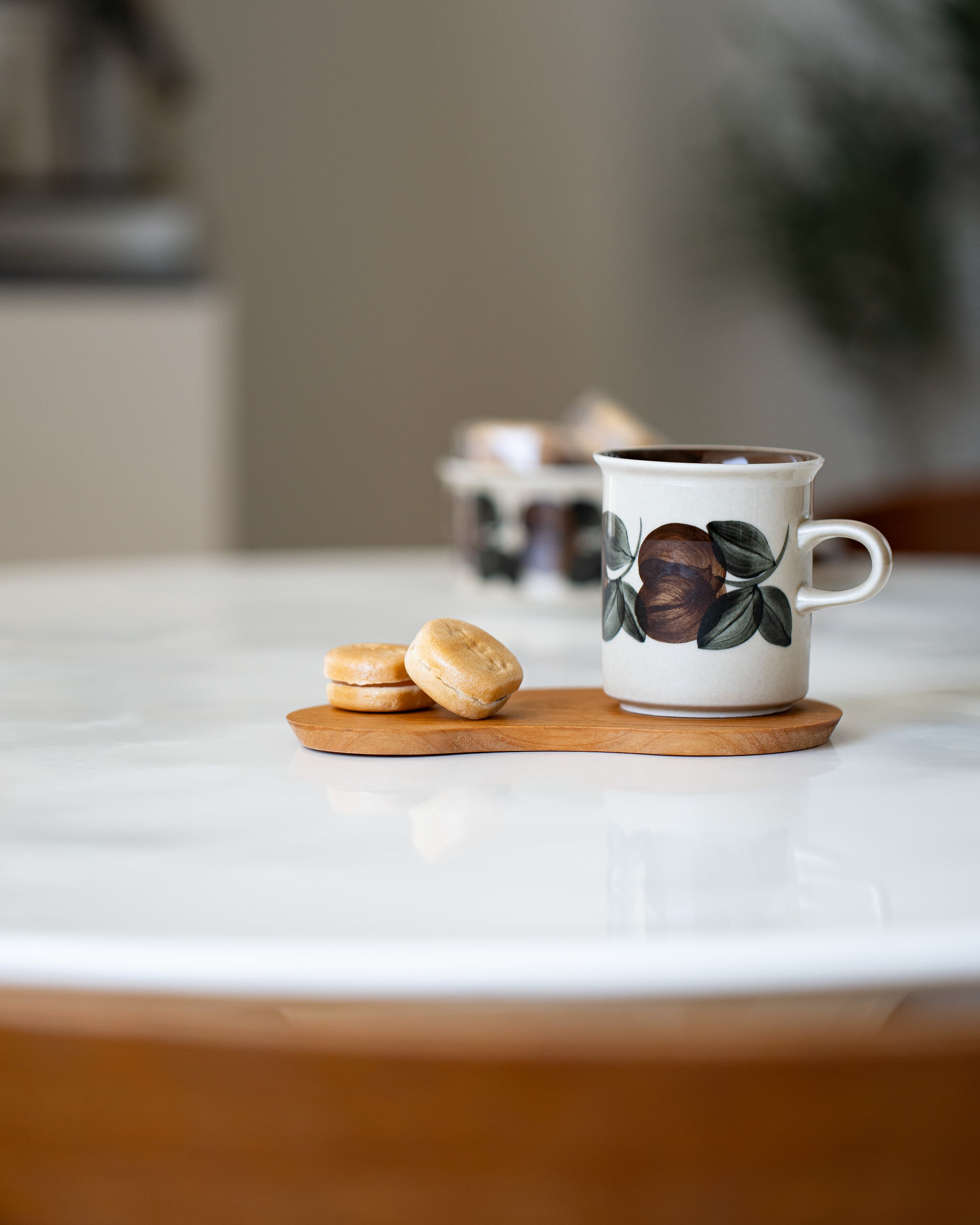 コーヒーに合う、直径わずか3.2cmの白松がモナカ